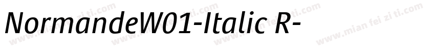 NormandeW01-Italic R字体转换